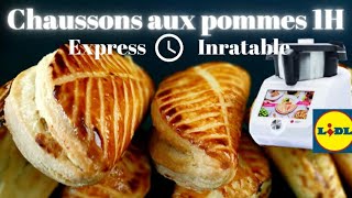 CHAUSSONS AUX POMMES 1H recette express au MONSIEUR CUISINE SMART [upl. by Gaylord]