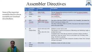 L  16  Unit  2  Assembler Directives  Microprocessor [upl. by Heppman]