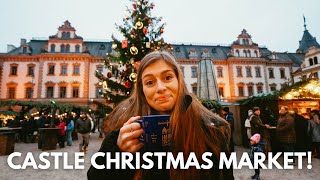 German Christmas Market at a CASTLE in Regensburg  Trying Kinderpunsch [upl. by Jarlath651]