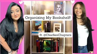 Build amp Organize My New Bookshelf  ft charlieschapters 🖤 [upl. by Marucci]