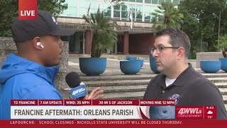 Francine Aftermath New Orleans City Council’s Joe Giarrusso discusses recovery efforts [upl. by Bulley]