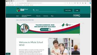 Whole School SEND Home Page Whole School SEND School Microsoft​ Edge 2024 11 12 08 35 39 [upl. by Aciretahs]