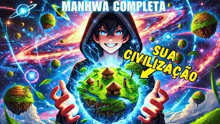 O GÊNIO DA TÁTICA DESENVOLVE SUA PRÓPRIA CIVILIZAÇÃO DO ZERO  Resumo Manhwa [upl. by Eninnaej]