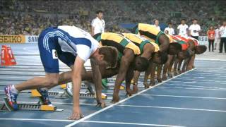 BOLT FAIL  Usain Bolt False Start at Daegu 2011 World Championship Full HD [upl. by Letney777]