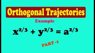 Engineering Maths 1 orthogonal trajectory example PART1 [upl. by Nellak501]