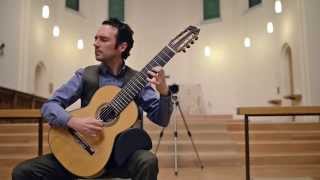 JS Bach  Allegro from Violin Sonata no 2 BWV 1003 Drew Henderson 8string Guitar [upl. by Rhu]