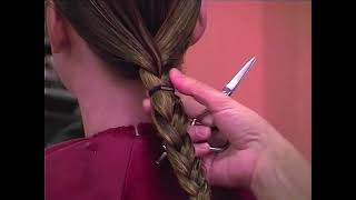 8032 Stefanie Straelen teen long to bob haircut full video [upl. by Ytram]