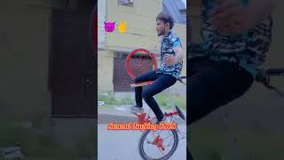 sarkar jaura phagwara song cycle stunt 1wheeling wheeli ytshorts [upl. by Llenrahs234]