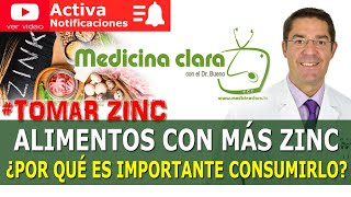 Zinc ¿Qué alimentos contienen más Zinc Beneficios de consumir Zinc  Medicina Clara [upl. by Larson626]