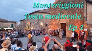 Monteriggioni Festa Medievale 2024  Lotta dei cavalieri medievale [upl. by Prudie]