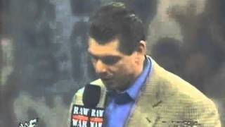 WWF Raw is War 6th April 1998 Vince McMahons promo [upl. by Batruk]