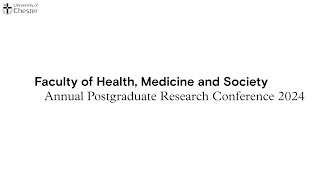 Faculty of Health Medicine and Society  Annual Postgraduate Research Conference 2024 [upl. by Cohn]