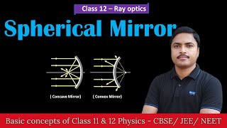 spherical mirror class 12 ray optics  convex mirror  concave mirror [upl. by Mehelhteb395]