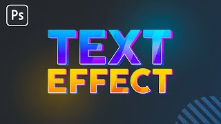 Photoshop Tutorial  Text Effect for Thumbnails amp Banners [upl. by Nywled]