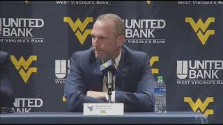 WVU introduces Darian DeVries as new mens basketball coach [upl. by Sonnie]