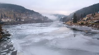 Der Elbestausee im WINTER  KrausebaudenTalsperre bei Spindlermühle [upl. by Nedloh475]