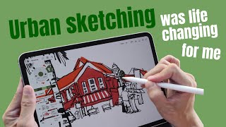 Urban sketching on a tablet How to get started and why you should sketch [upl. by Earehs]