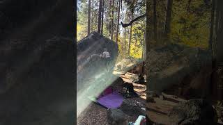 Yosemite Bouldering  Ahwahnee No Fur V3 [upl. by Ytineres]