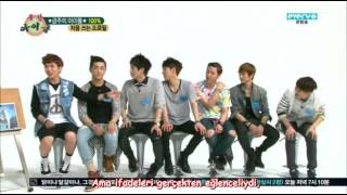 100 백퍼센트 120613 Weekly Idol Türkçe Altyazılı [upl. by Athalie440]