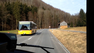 Postauto Zürich  Linie 240 Hausen aA Post  Thalwil Bhf v Albispass  Solaris Urbino 18 [upl. by Mullac]