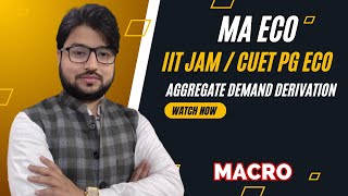 MACRO  Aggregate demand derivation  IIT JAMPG ECO by Sameer Chaudhary [upl. by Ifen]