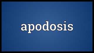 Apodosis Meaning [upl. by Namolos]