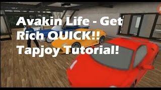 Avakin Life  how to get coins and get rich tapjoy tutorial [upl. by Nunci]