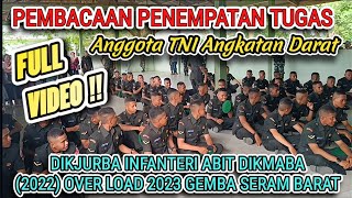 FULL PEMBACAAN PENEMPATAN TUGAS TNI AD 2023 BAGIAN 2 [upl. by Mano]