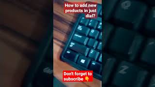 how to add new products in just dial 🤔 justdial newproducts [upl. by Nnoryt]