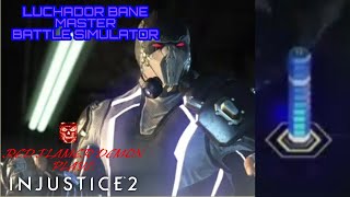 Injustice 2  Luchador Bane Master Battle Simulator Gameplay  Ending 1080p  60HZ [upl. by Mckale]