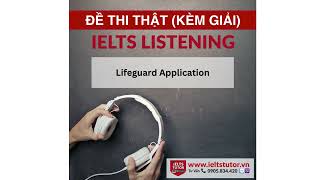 Lifeguard Application IELTS LISTENING Vol 7 Test 1 Section 1 IELTS Listening Recent Actual Test [upl. by Ahsratan361]