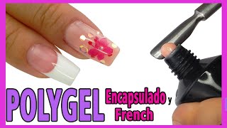 Como hacer Uñas de Polygel ENCAPSULADO y FRENCH 🥰 con Moldes Dual🤩 [upl. by Acebber]