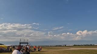 F22 Raptor Takeoff Cobra Maneuver 2023 EAA Oshkosh WI [upl. by Rhys]