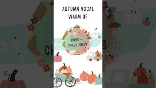 Autumn and Pumpkin Vocal Warm Up for kids amp playful adults singingwarmup kidssongs singing [upl. by Minna]