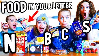 LAST TO EAT AND LEAVE with LETTER in you NAME Challenge By The Norris Nuts [upl. by Lirbaj]