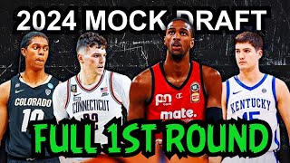 2024 NBA Mock Draft 40 FULL 1ST ROUND PICKS 130 [upl. by Fasto]