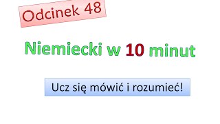 Podstawy niemieckiego 48 Nauka niemieckiego dla początkujących Zacznij mówić po niemiecku Odc48 [upl. by Acireh]