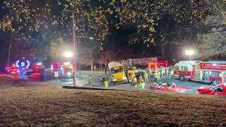 School Bus Crash In Philadelphia Suburbs [upl. by Eblehs]