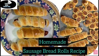 Homemade Sausage Bread RollsBaking Bread RollsBaked Sausage Bread Rolls [upl. by Aida]