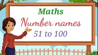 51 to 100 Numbers with Spelling  Number Names 51 to 100  English numbers 51 to 100 [upl. by Abrahams]