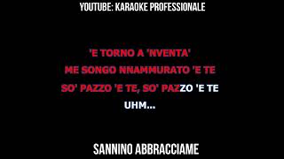 ABBRACCIAME SANNINO ANDREA TONALITA 2 SEMITONI PER IL KARAOKE PROFESSIONALE [upl. by Turrell]