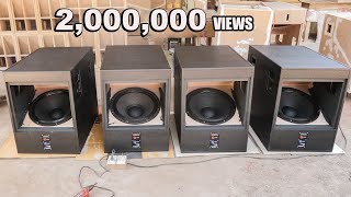 Test Turbo 18 Subwoofer box  speaker P Audio 1200W [upl. by Blockus770]