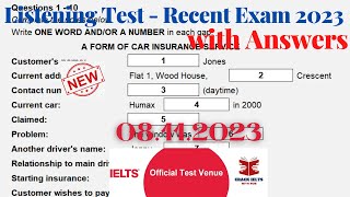 IELTS Listening Actual Test 2023 with Answers  08112023 [upl. by Letti557]