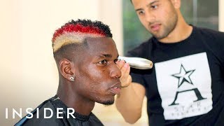 Meet The Barber Behind Paul Pogba’s Famous Haircuts [upl. by Ahsatniuq]