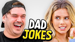 Dad Jokes  Dont laugh Challenge  Matt vs Peyton  Raise Your Spirits [upl. by Athal]