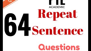 pte academic test practice repeat sentence [upl. by Hortensa]