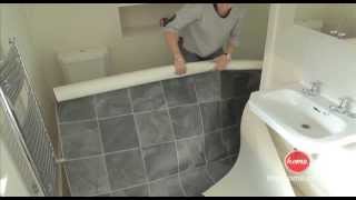 DIY How to lay vinyl or lino flooring [upl. by Arabela470]