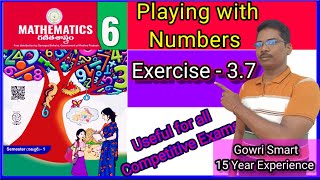 6th Class Maths New Syllabus Chapter3 Playing with Numbers  Exercise  37Must Watch Video [upl. by Coretta581]