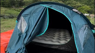 Camping tent 4person unboxingreview decathlon tent best and budget tent camping unboxing [upl. by Adnuhs]