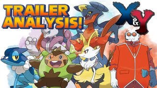 Pokémon X and Y  Starter Evolutions  Character Customization Details  Trailer Analysis [upl. by Ahsym]